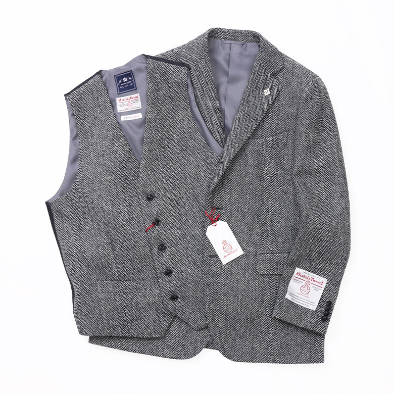 ハリスヘリンボーンベスト【Made in Japan】