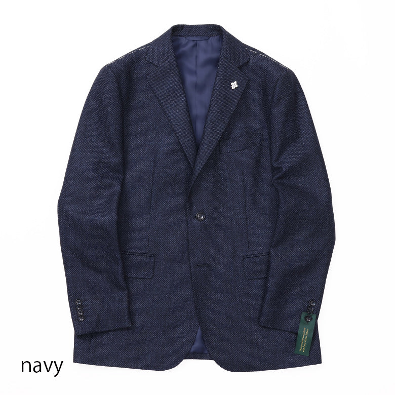 ロロピアーナバーズアイ無地ジャケット【Made in Japan】