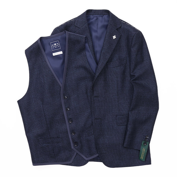 P37★美品★22SS★極上ジャージーコットン ジャケット ロロピアーナ ロロピアーナバーズアイ無地ジャケット【Made in Japan