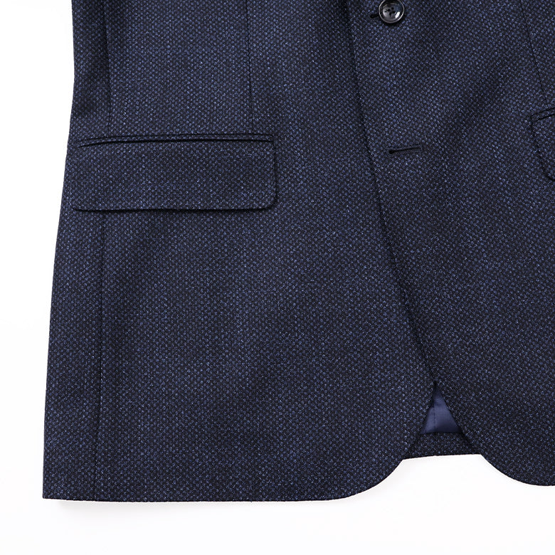 ロロピアーナバーズアイ無地ジャケット【Made in Japan】