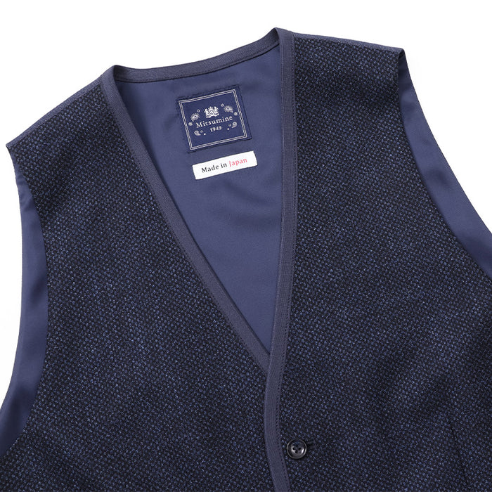 ロロピアーナバーズアイパイピングベスト【Made in Japan