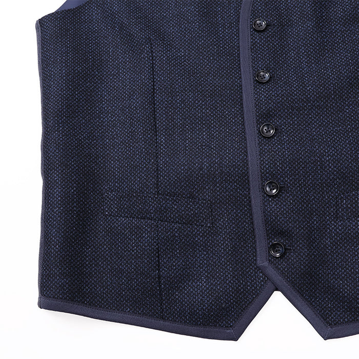 ロロピアーナバーズアイパイピングベスト【Made in Japan