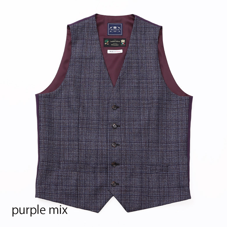 ディプライMIXチェックベスト【Made in Japan】