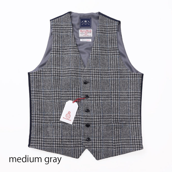 Harris Tweed × Mitsumine ベスト ジレ L チェック ハリスグレンチェックベスト【Made in Japan】 – Mitsumine
