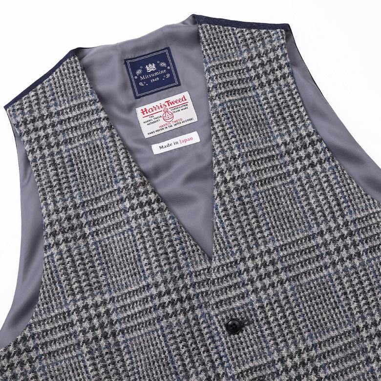 ハリスグレンチェックベスト【Made in Japan】