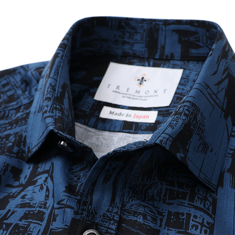 シティプリントワークシャツ【Made in Japan】
