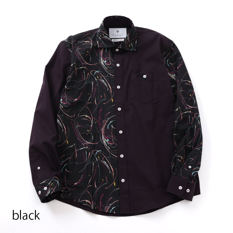 ネオンプリントギミックシャツ【Made in Japan】