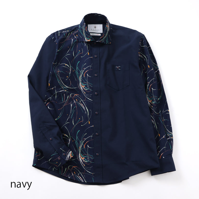 ネオンプリントギミックシャツ【Made in Japan】