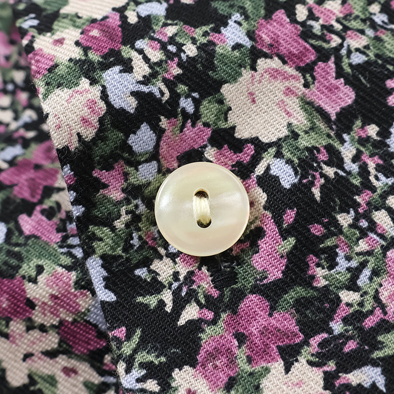 ボタニカルフラワープリントシャツ【Made in Japan】