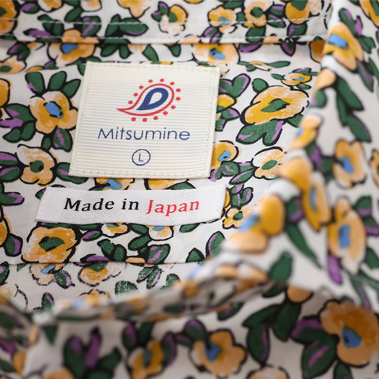 ボタニカルフラワープリントシャツ【Made in Japan】