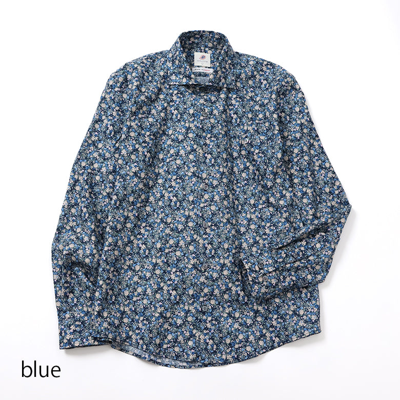 ボタニカルフラワープリントシャツ【Made in Japan】