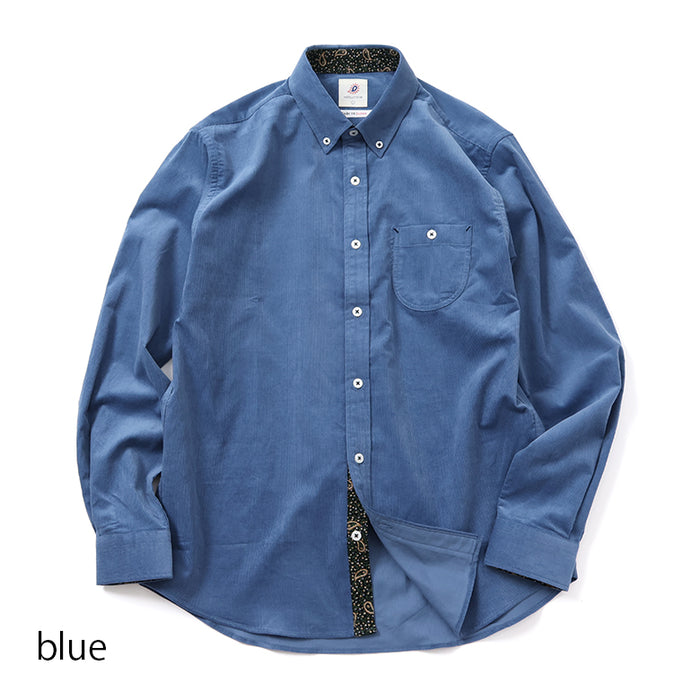 オリジナルコーデュロイボタンダウンシャツ【Made in Japan
