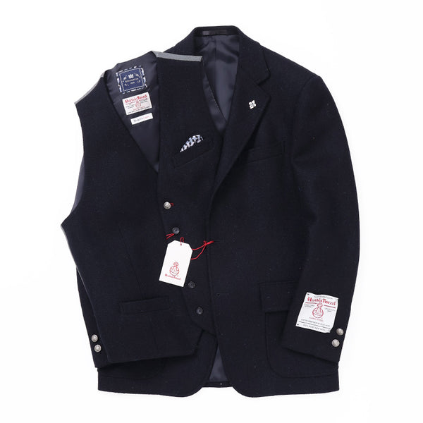 ハリスツイル無地ベスト【Made in Japan】