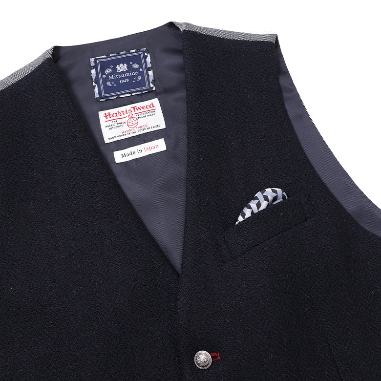 ハリスツイル無地ベスト【Made in Japan】