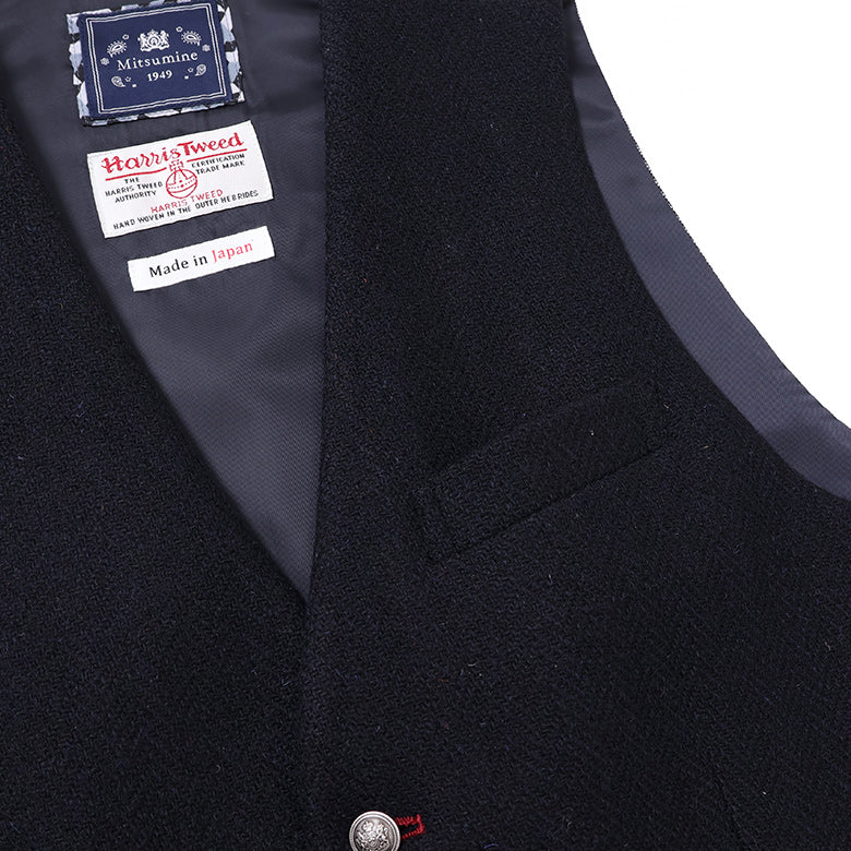 ハリスツイル無地ベスト【Made in Japan】