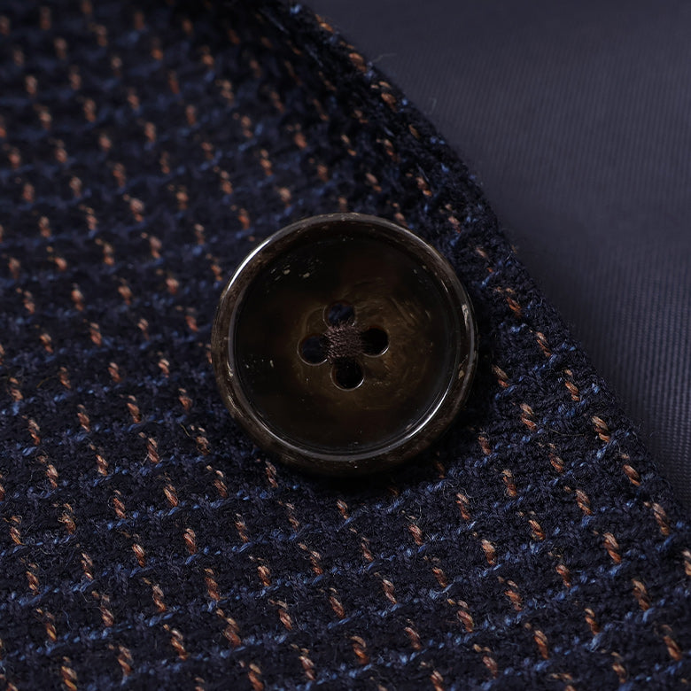 【Fly Jacket】ロロピアーナミニチェックジャケット【Made in Japan】