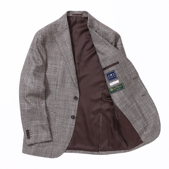 Fly Jacket】ロロピアーナグレンチェックジャケット【Made in Japan