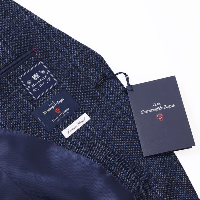 ゼニアトロフェオトーンチェックジャケット【Made in Japan