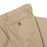 ピーチストレッチツイルパンツ（ノータック）【Made in Japan】