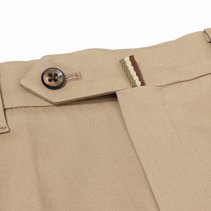 ピーチストレッチツイルパンツ（ノータック）【Made in Japan