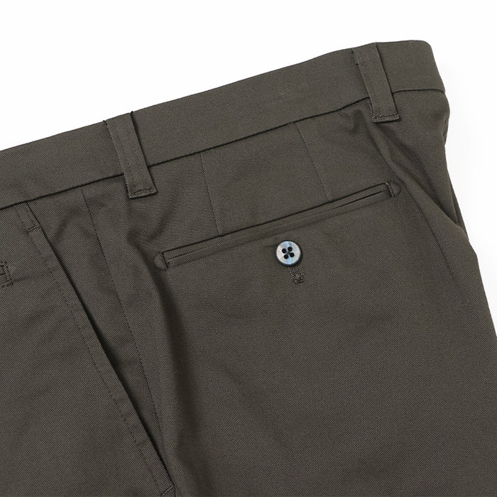 ピーチストレッチツイルパンツ（ノータック）【Made in Japan