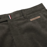 オーガニック別珍ストレッチパンツ（ノータック）【Made in Japan】