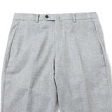 【尾州】カシミヤ混ストレッチフラノ無地（ノータック）【Made in Japan】
