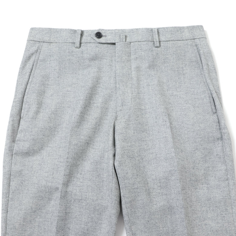 【尾州】カシミヤ混ストレッチフラノ無地（ノータック）【Made in Japan】
