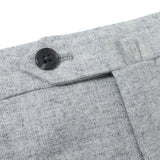 【尾州】カシミヤ混ストレッチフラノ無地（ノータック）【Made in Japan】