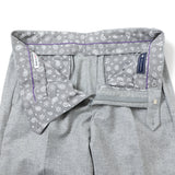【尾州】カシミヤ混ストレッチフラノ無地（ノータック）【Made in Japan】