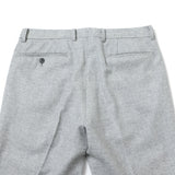 【尾州】カシミヤ混ストレッチフラノ無地（ノータック）【Made in Japan】