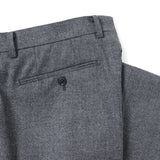【尾州】カシミヤ混ストレッチフラノ無地（ノータック）【Made in Japan】