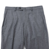 【尾州】カシミヤ混ストレッチフラノ無地（ノータック）【Made in Japan】