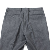 【尾州】カシミヤ混ストレッチフラノ無地（ノータック）【Made in Japan】