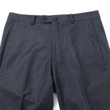 【尾州】カシミヤ混ストレッチフラノ無地（ノータック）【Made in Japan】