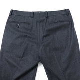 【尾州】カシミヤ混ストレッチフラノ無地（ノータック）【Made in Japan】