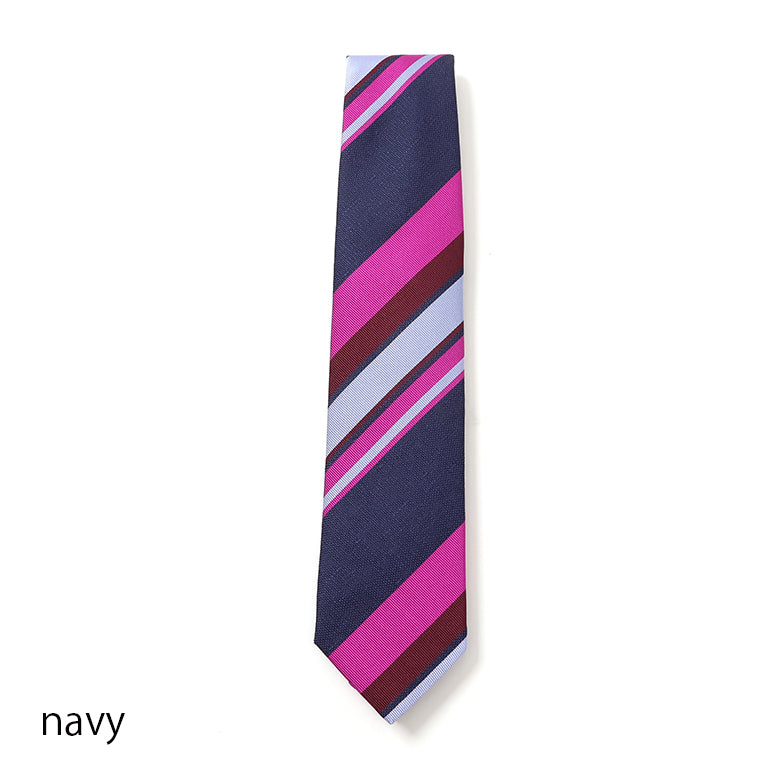 【Seaward & Stearn】カラーストライプネクタイ【Made in GBR】