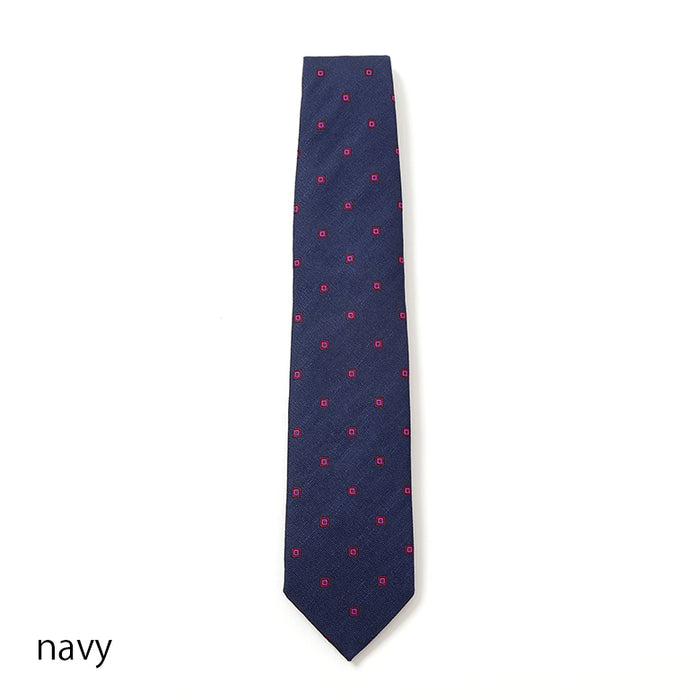 Seaward & Stearn】カラーミニスクエア小紋ネクタイ【Made in GBR