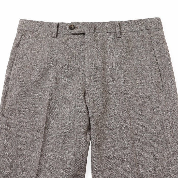 尾州ツィードホームスパンパンツ（ノータック）【Made in Japan