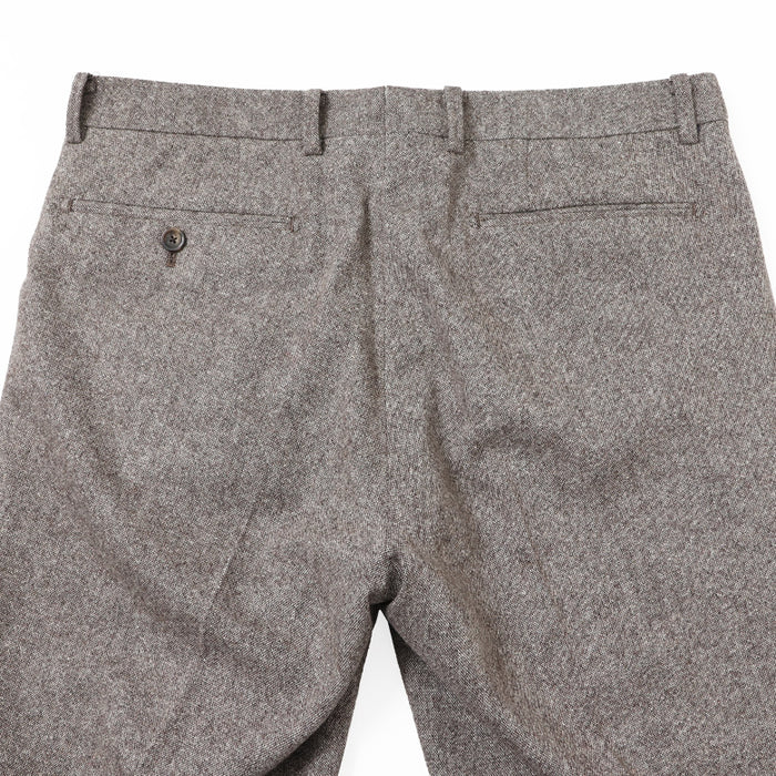 尾州ツィードホームスパンパンツ（ノータック）【Made in Japan