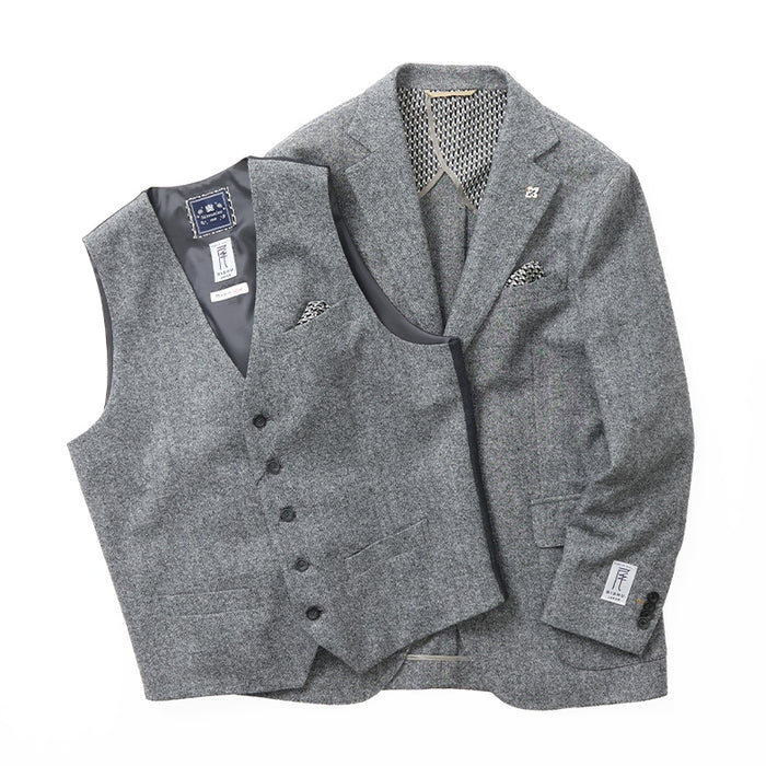 100ＡＢ７　ジャケット＆ベスト　ツイード　ホームスパン 尾州ツィードホームスパンジャケット – Mitsumine Online Shop