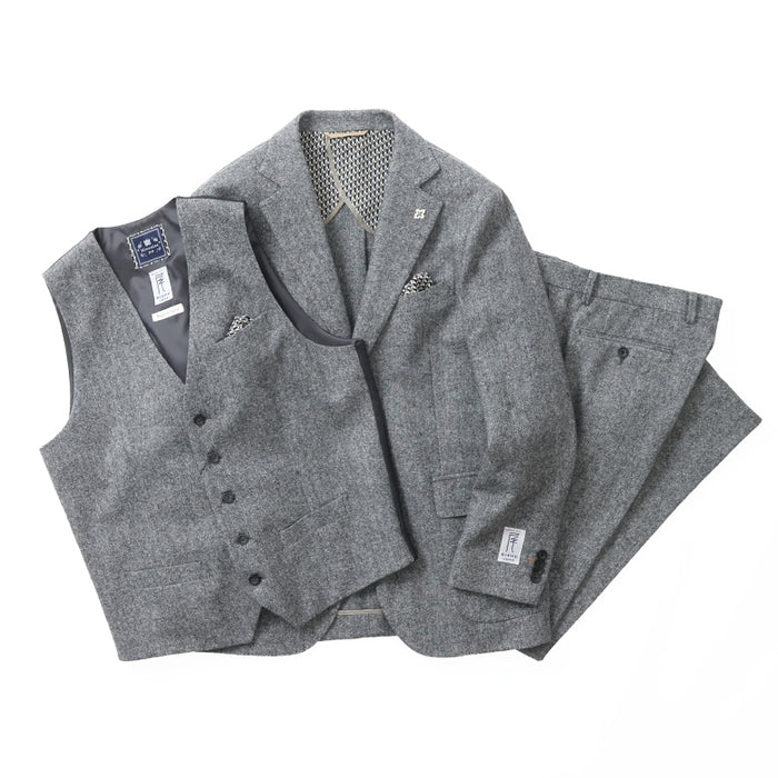 100ＡＢ７　ジャケット＆ベスト　ツイード　ホームスパン 尾州ツィードホームスパンジャケット – Mitsumine Online Shop