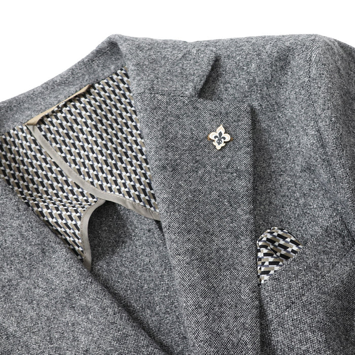 100ＡＢ７　ジャケット＆ベスト　ツイード　ホームスパン 尾州ツィードホームスパンベスト【Made in Japan】 – Mitsumine Online