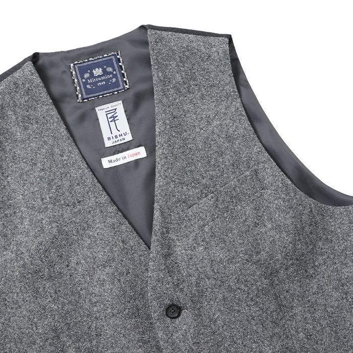 尾州ツィードホームスパンベスト【Made in Japan】 – Mitsumine Online