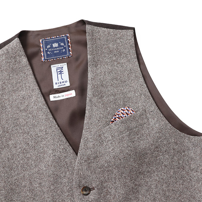 尾州ツィードホームスパンベスト【Made in Japan】 – Mitsumine Online