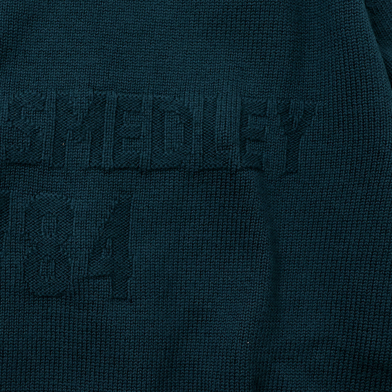 JOHN SMEDLEY 7Gロゴクルーニット【Made in GBR】