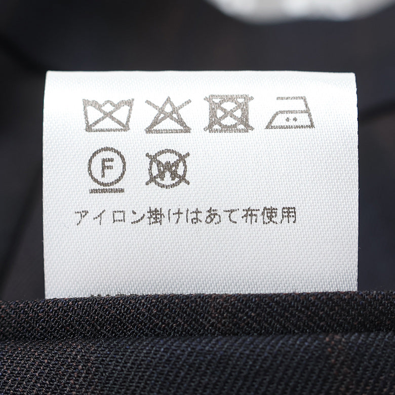 ストレッチシャドーチェックパンツ（ノータック）【Made in Japan】