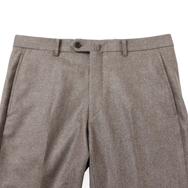 ストレッチウールカルゼ パンツ（ノータック）【Made in Japan】