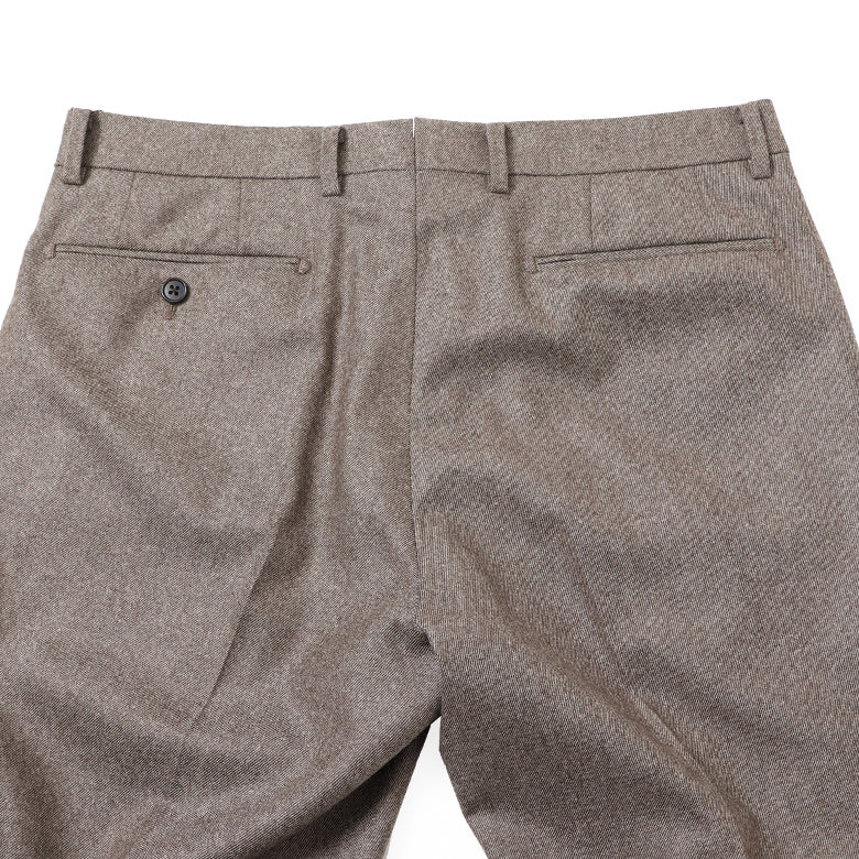 ストレッチウールカルゼ パンツ（ノータック）【Made in Japan】