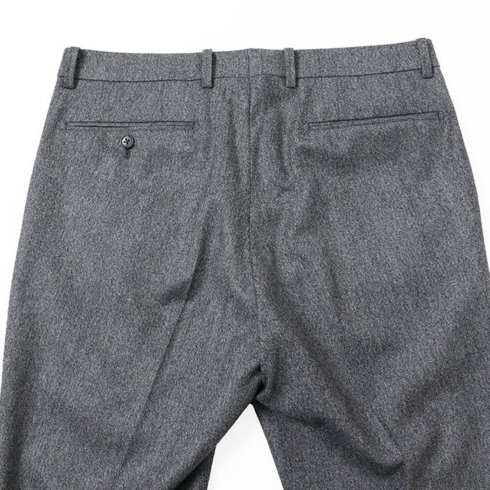 尾州】カシミヤ混ストレッチヘリンボーン パンツ（ノータック）【Made